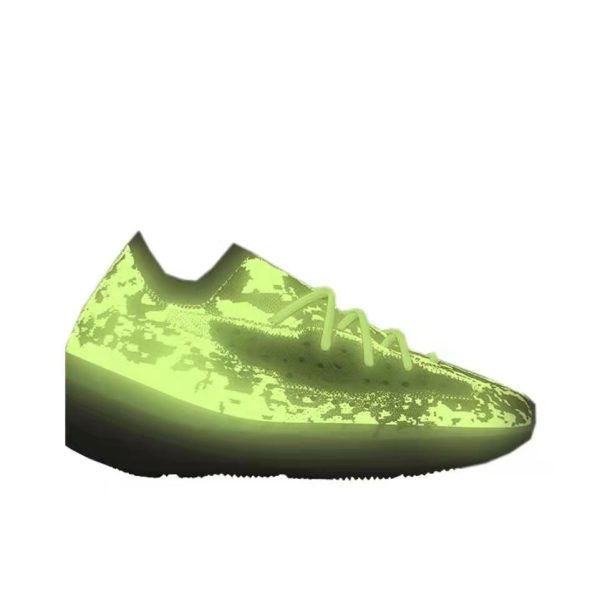 Adidas Yeezy Boost 380 V3 Hylte Glow 反射/霓虹黃/綠色：圖片 5