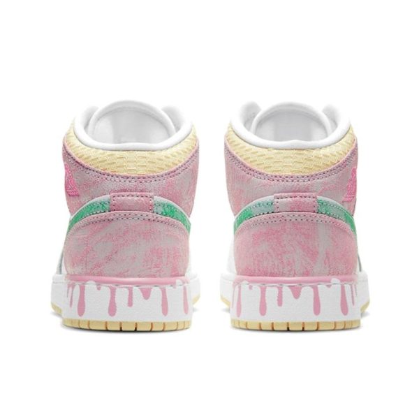 Air Jordan 1 Ice Cream 中幫/GS/冰淇淋/白粉：圖片 4