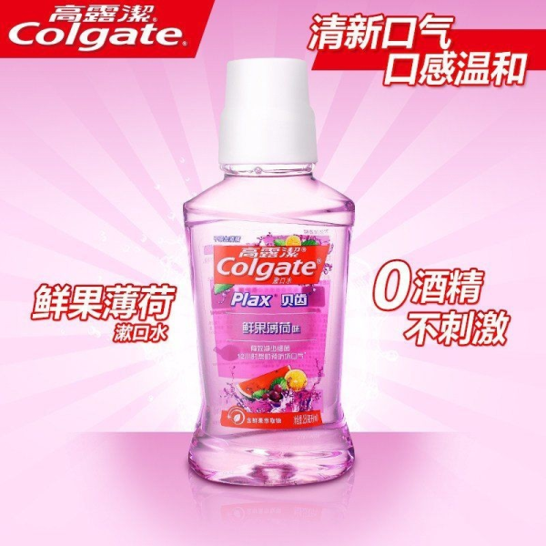高露潔0酒精除口臭含氟漱口水鮮果薄荷500ml：圖片 2