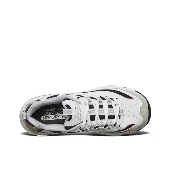 Skechers D'Lites White/Light Grey 白/淺灰色：圖片 6