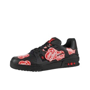 Louis Vuitton Trainer 黑色/紅色