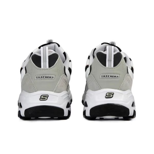Skechers D'Lites White/Light Grey 白/淺灰色：圖片 5