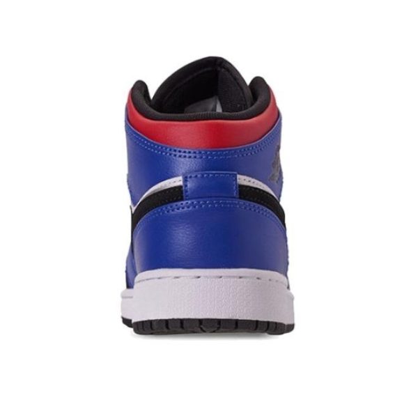 Air Jordan 1 Mid Top 3 (GS) 黑白紅：圖片 3