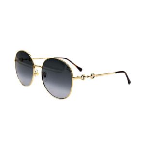 【鹿晗同款】Gucci/古馳馬階扣系列金屬方形太陽眼鏡GG0881SA