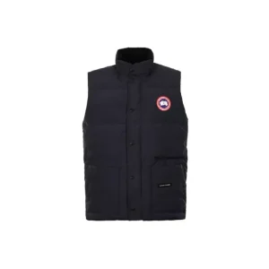 Canada Goose Freestyle Crew 含羽絨填充馬甲男款深藍色送男友