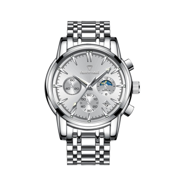Mark Fairwhale/馬克華菲42mm 夜光防水氚氣石英男士手錶：圖片 3