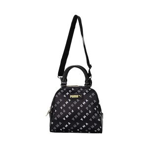 Puma 女子復古休閒印花單肩包078590 黑色-01