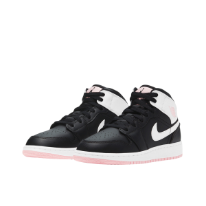 Air Jordan 1 Arctic Pink 中幫/黑色/北極粉紅/白色