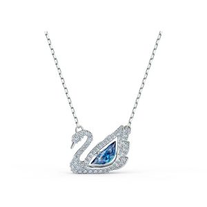 Swarovski/施華洛世奇DANCING SWAN 璀璨的心鏤空天鵝項鍊5614123