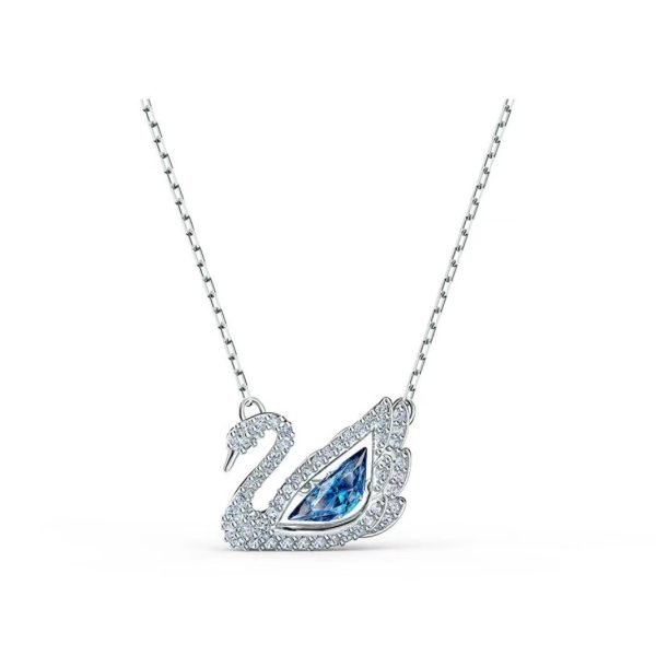Swarovski/施華洛世奇DANCING SWAN 璀璨的心鏤空天鵝項鍊5614123