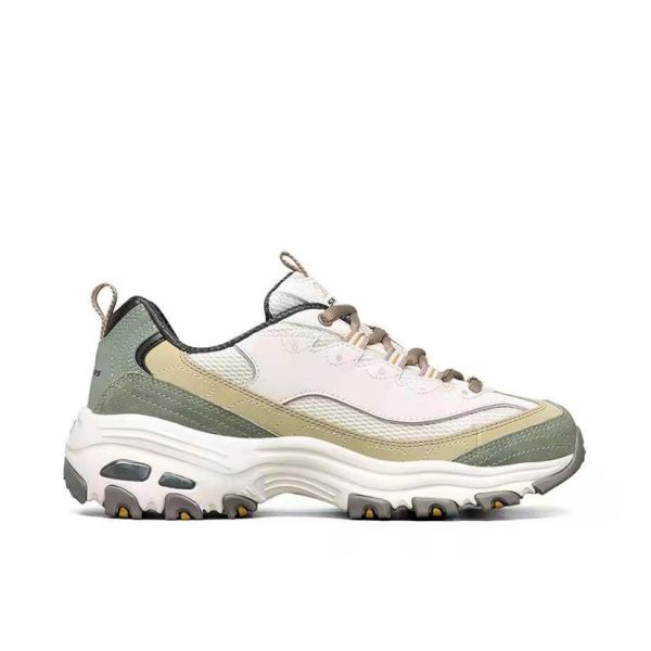 Skechers D'Lites 粉紅色/淡黃/灰色：圖片 5