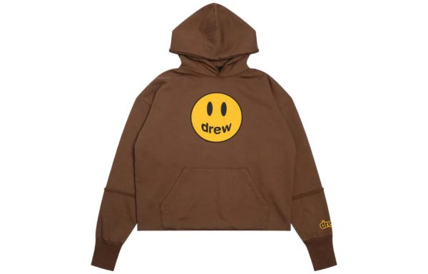 Drew House Mascot Deconstructed Hoodie Brown 笑臉印花套頭連帽衛衣秋季男女同款棕色送禮推薦送男友