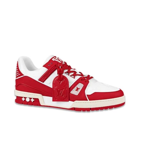 Louis Vuitton Trainer 紅色/白色：圖片 5