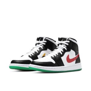 Air Jordan 1 Mid Alternate Swooshes 彩鉤熊貓女款
