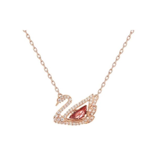 Swarovski/施華洛世奇DANCING SWAN 璀璨的心鏤空天鵝項鍊5614123：圖片 5