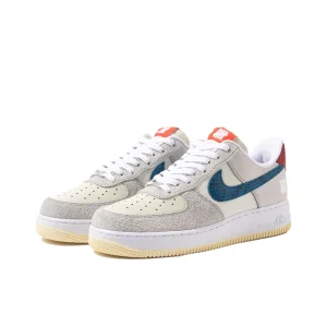 Nike Air Force 1 5 On It 低筒/Undefeated聯名/灰藍紅/蛇紋