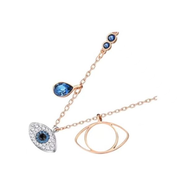 Swarovski/施華洛世奇惡魔之眼水晶鎖骨項鍊5172560 藍色5172560：圖片 2