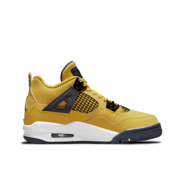 Air Jordan 4 Lightning GS/黑色/黃色：圖片 3