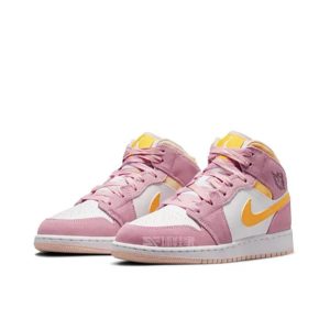 Air Jordan 1 Arctic Pink 中幫/櫻花粉/橘色
