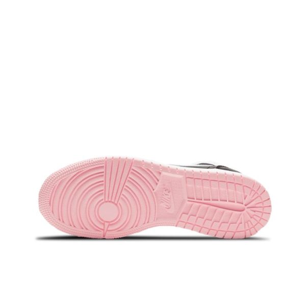 Air Jordan 1 Arctic Pink 中幫/黑色/北極粉紅/白色：圖片 4