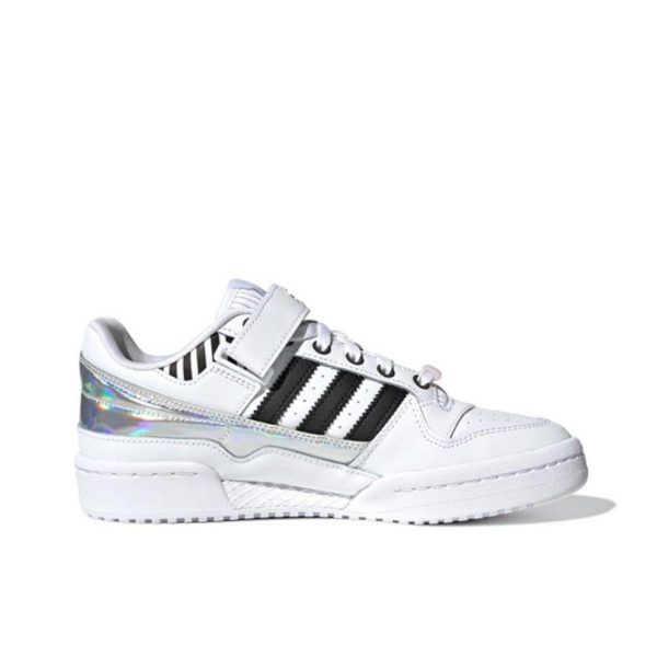 Adidas originals Forum Low 女款白黑銀：圖片 4