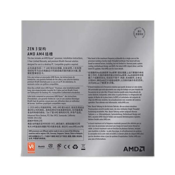 AMD 锐龙5 3600 6核12线程 3.6GHz 盒装CPU处理器 锐龙5 3600：圖片 4