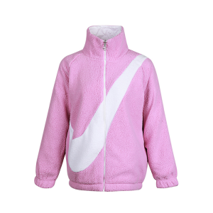 Nike 2020AW大LOGO羊羔絨雙面穿運動夾克DC5138 粉