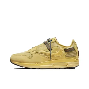 CACT.US CORP x Nike Air Max 1 "Saturn Gold" 聯名款Travis Scott 倒鉤復古低幫休閒跑步鞋男女同款土星金