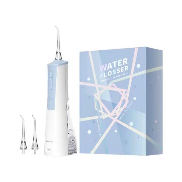 saky/舒客無線便攜式脈衝水流沖牙器H3 簡約白：圖片 2