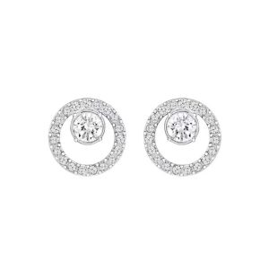 Swarovski/施華洛世奇2020SSCreativity Circle圓形鏤空耳環SWK120SER001 銀色5201707