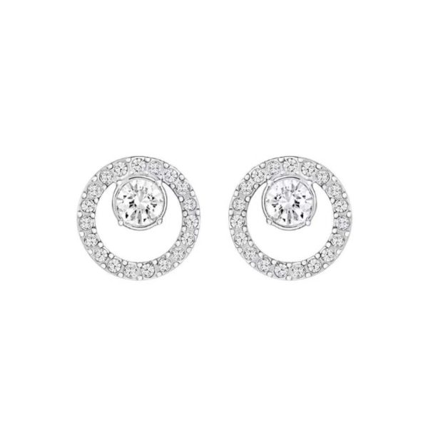 Swarovski/施華洛世奇2020SSCreativity Circle圓形鏤空耳環SWK120SER001 銀色5201707