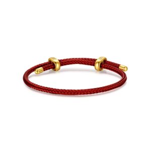 CHJ JEWELLERY/潮宏基如意鋼繩轉運珠DIY配繩3.5mm手繩不含串珠配件手鍊QQ000000014