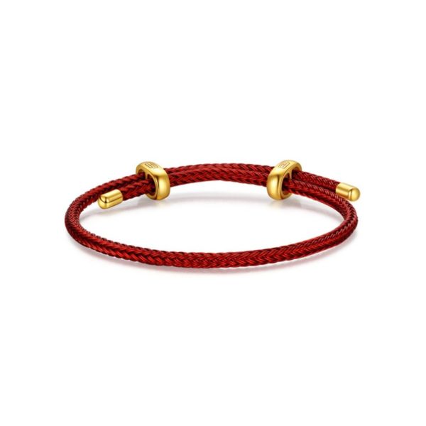 CHJ JEWELLERY/潮宏基如意鋼繩轉運珠DIY配繩3.5mm手繩不含串珠配件手鍊QQ000000014
