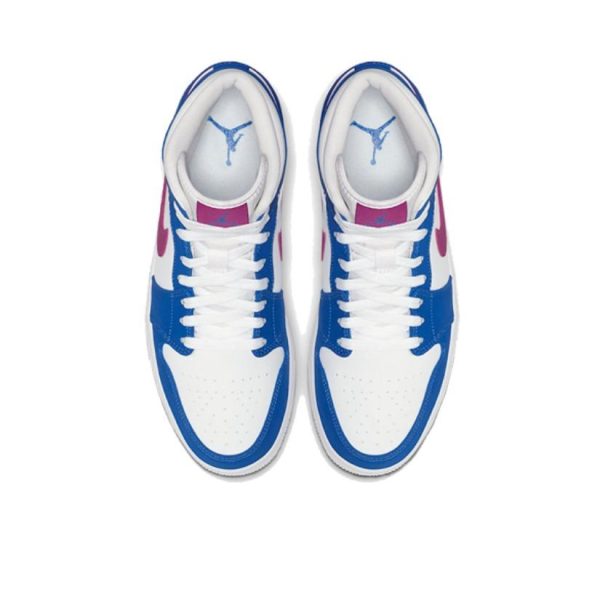 Air Jordan 1 Royal Violet 中幫/藍/白/紫：圖片 3