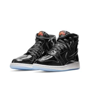 Air Jordan 1 Black/Infrared 23/White 高筒/黑漆皮