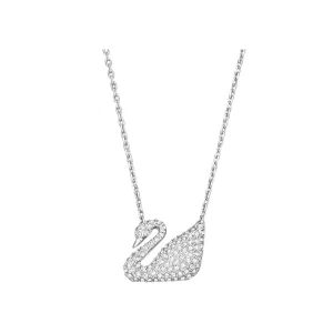 Swarovski/施華洛世奇SWAN系列密鑲透明水晶天鵝項鍊5007735