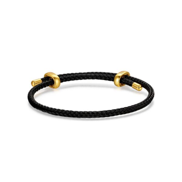 CHJ JEWELLERY/潮宏基如意鋼繩轉運珠DIY配繩3.5mm手繩不含串珠配件手鍊QQ000000014：圖片 2