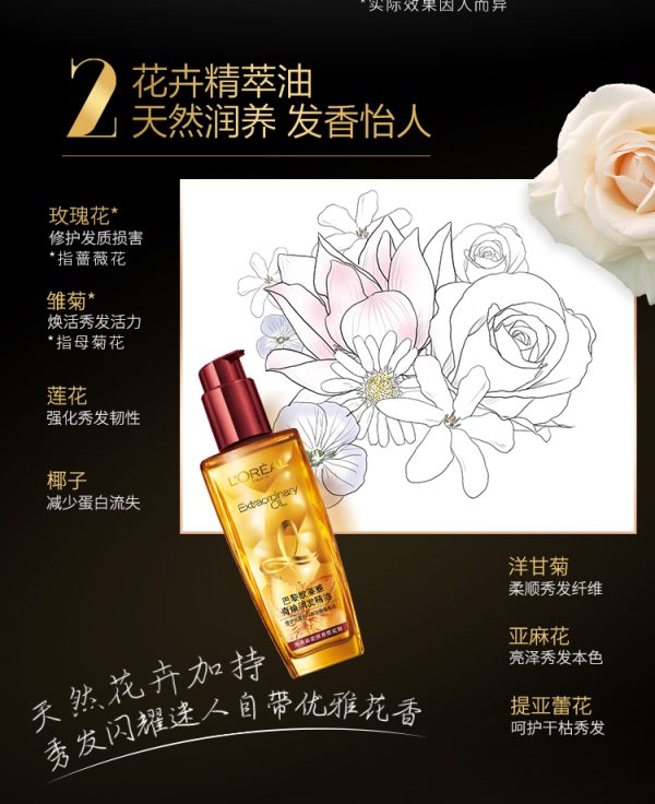 歐萊雅奇煥發精油小紅瓶（適合染燙受損髮質）：圖片 7
