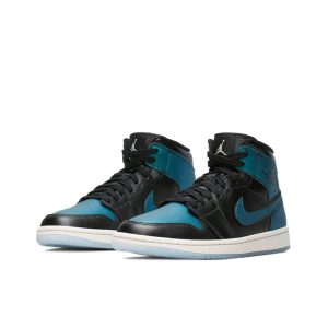 Air Jordan 1 Mid Metallic Turquoise' 中幫/綠松石黑