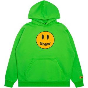 Drew House SS22 Mascot Hoodie Lime 笑臉印花套頭連帽衛衣秋季男女同款綠色送禮推薦送男友