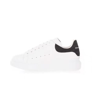 Alexander McQueen 厚底牛皮板鞋534278WHGP5 白色/鱷魚紋