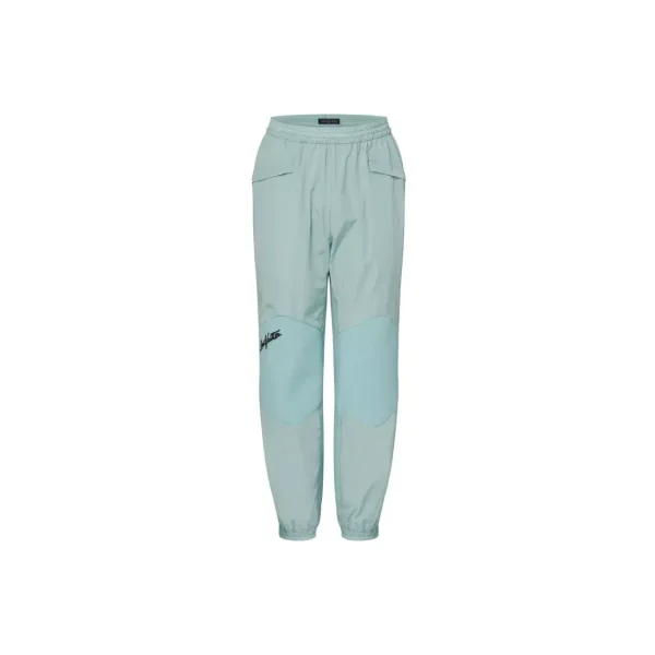 LOUIS VUITTON SS23 拼接鬆緊腰休閒褲男款淺藍色