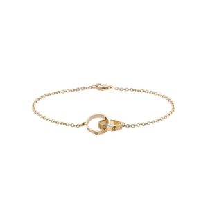 Cartier/卡地亞LOVE系列雙環手鍊B6027000