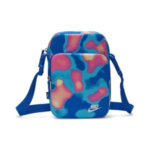 Nike Heritage 字母印花拼色斜背單肩包皇家藍/皇家藍/白DR6251-405