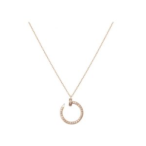 Cartier/卡地亞Juste un Clou釘子系列鑲鑽項鍊B3047000
