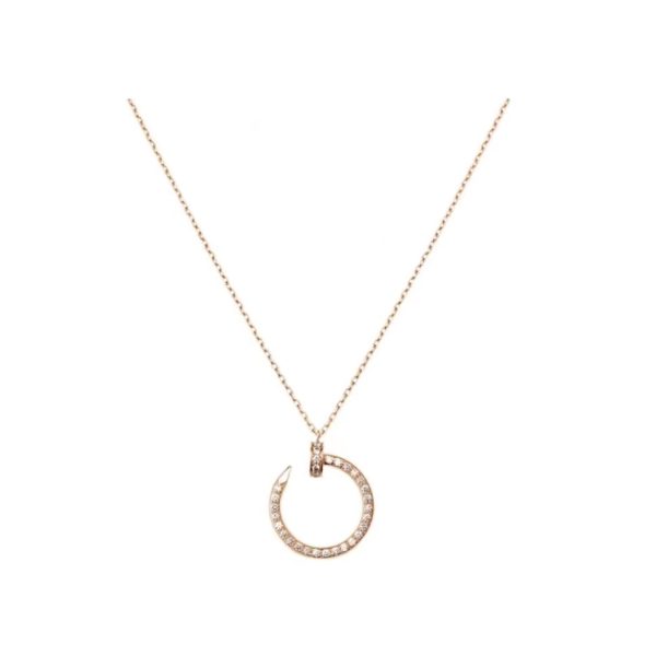 Cartier/卡地亞Juste un Clou釘子系列鑲鑽項鍊B3047000