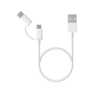 小米/MI 2.4A USB-Type-C/USB-Micro二合一 1米数据线  白色