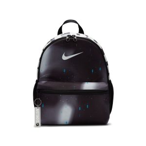 Nike Brasilia JDI 迷你標誌鑰匙圈拉鍊書包背包雙肩包黑/白/白DR6095-010