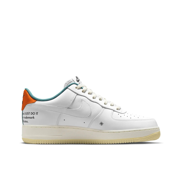 Nike Air Force 1 低筒/雙鉤/白綠橙：圖片 2