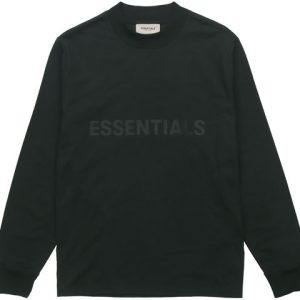 Fear of God Essentials FW20 Logo Long Sleeve T-Shirt Black